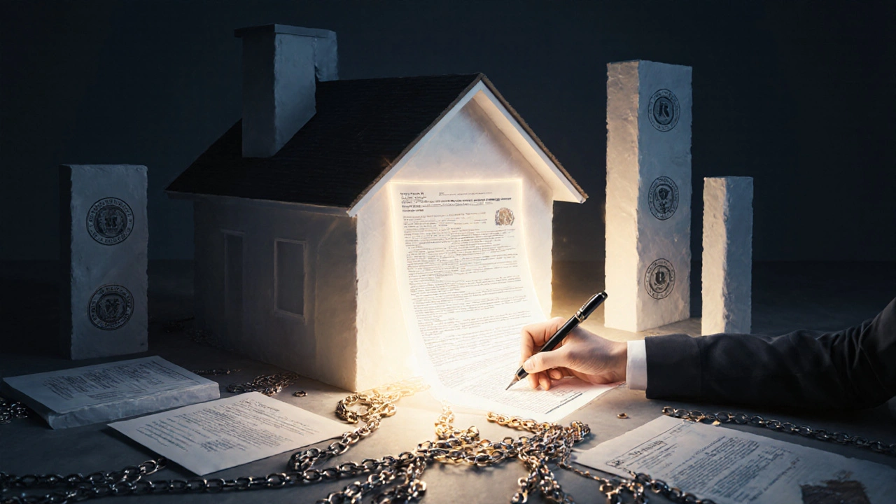 Una casa que se consolida legalmente gracias a la escritura pública firmada por un escribano.