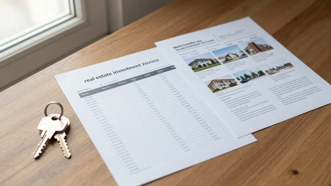Dossier profesional de inversión con análisis de rentabilidad y llaves de una propiedad.