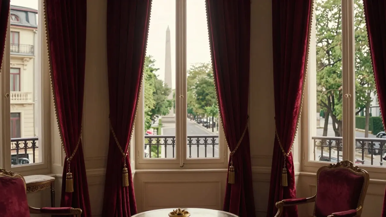 Interior elegante de apartamento histórico en Recoleta con vista tranquila