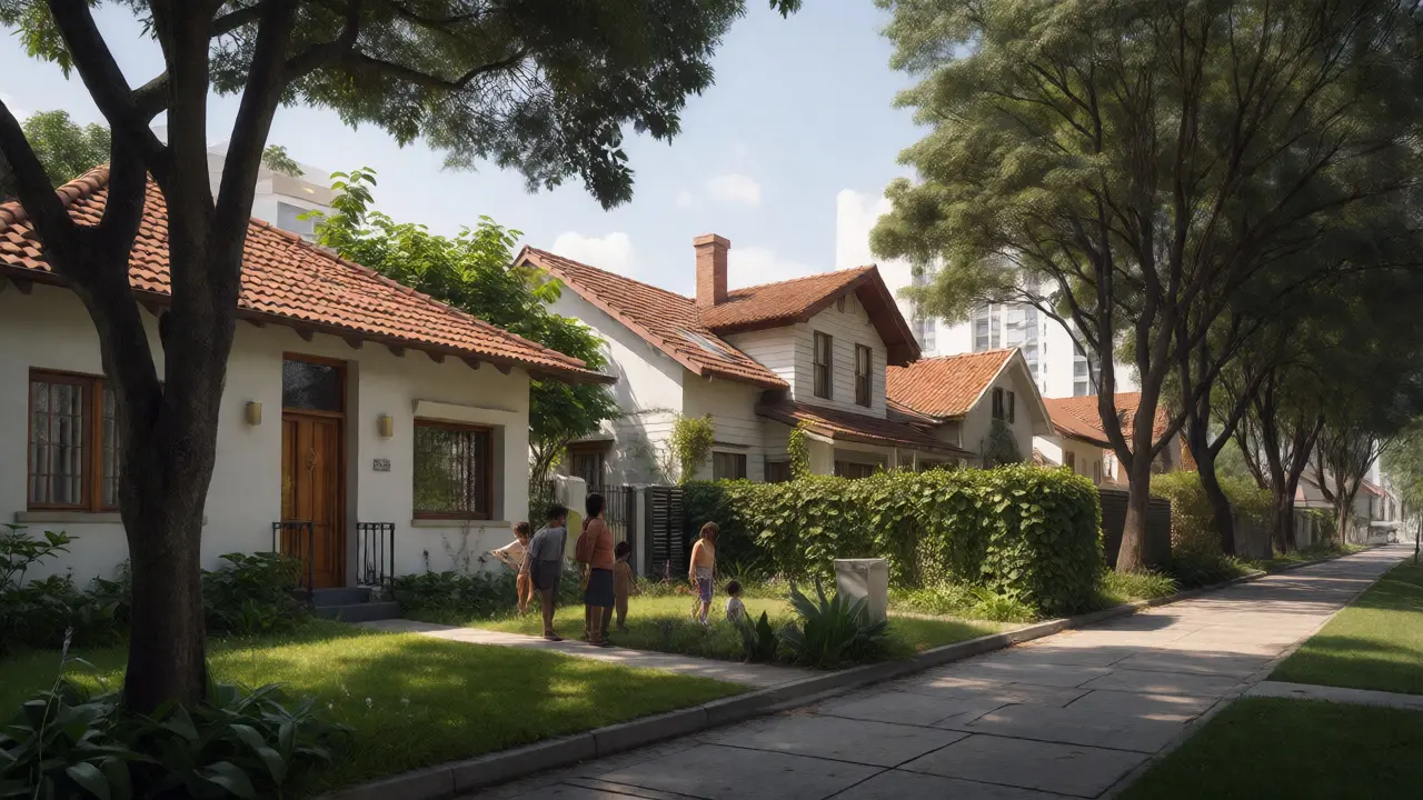 Casas con jardín en Villa Devoto mostrando estilo de vida suburbano seguro