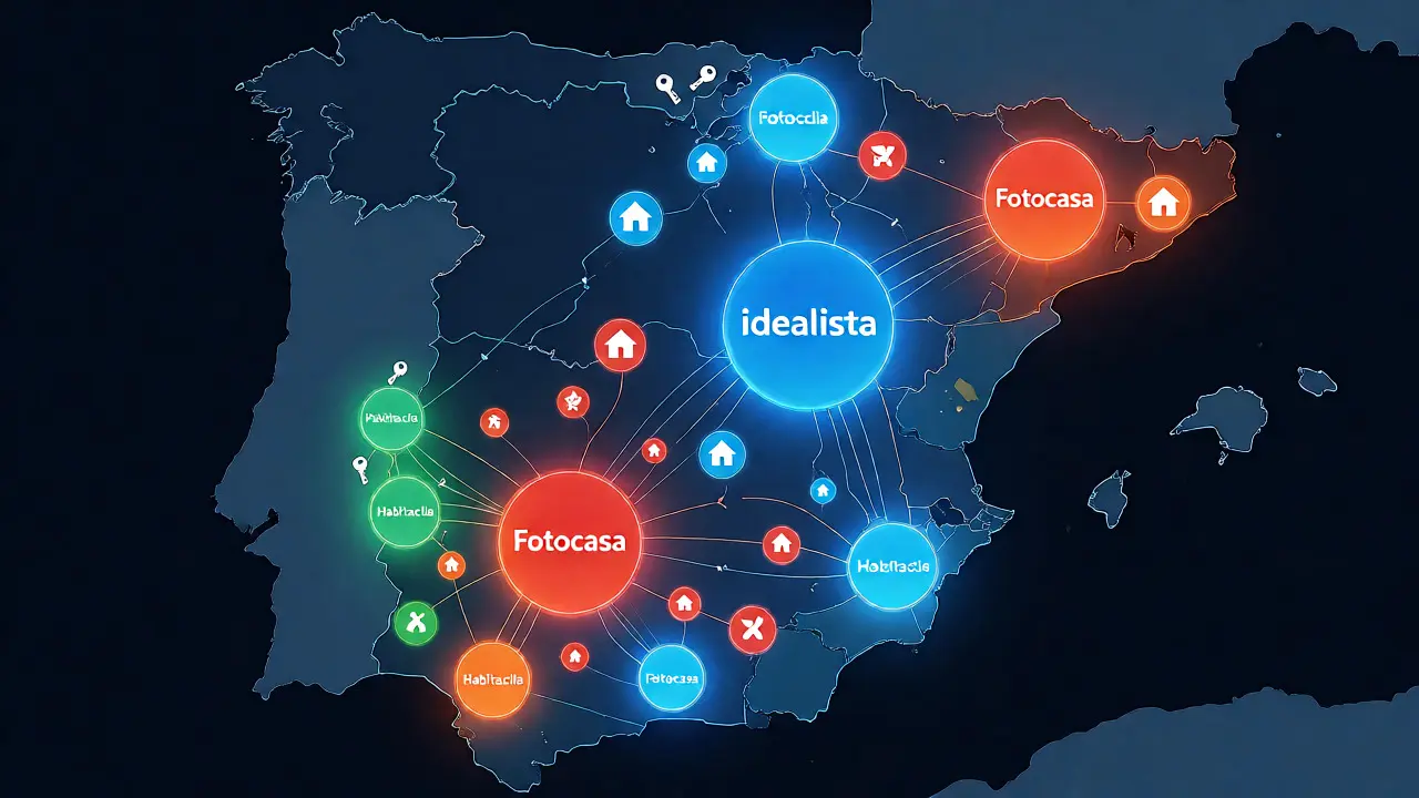 Mapa conceptual de plataformas inmobiliarias en España